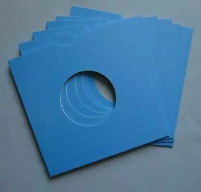 50 X 7  Blue Cardboard Record Sleeves Cover Card 7 Inch Single Sleeve • £21