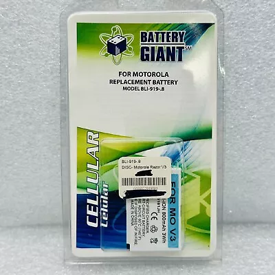 Battery For Motorola RAZR RAZOR V3 V3C V3I V3M V3R V3T BLI-919-.8 • $7.99