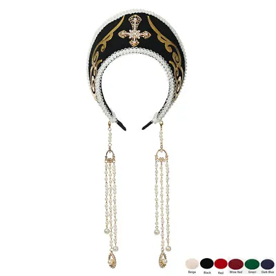 Renaissance Tudor Headpiece Medieval Royal French Hood Coronet Cross Headpiece • £15.59