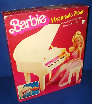 Barbie Doll ELECTRONIC PIANO #5085 In Box! Mattel 1981 Hong Kong Unused! • $75