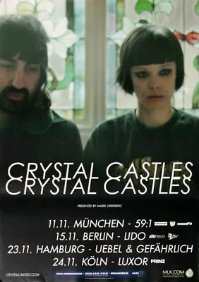 £20.29 • Buy Crystal Castles - Crystal Castles II, 2010 Tour | Concert Poster | Poster