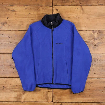 £34.99 • Buy Vintage Marmot Fleece Jacket L Gorpcore 90s Polartec Full Zip Blue Outdoor