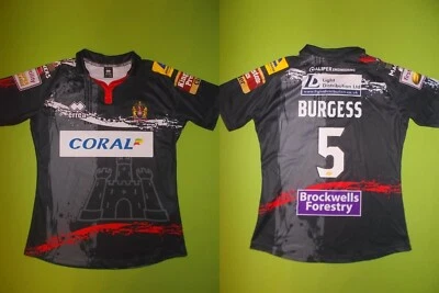 £14.99 • Buy Shirt WIGAN WARRIORS (Women 2XL / XXL) ISC #5 J. BURGESS 2015 PERFECT Rugby Away