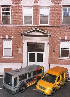 Lot Of 2 Matchbox Ford Transit Connect Taxi Cab & MBX Transit Bus NLFFP 1:64 D C • $6.89