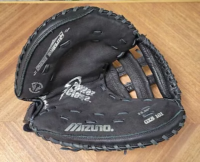 Mizuno GXS101 Black Adjustable 32.50  Youth Softball Glove Catchers Mitt LHT • $64.99