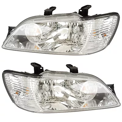 Headlights Front Lamps Pair Set For 02-03 Mitsubishi Lancer Left & Right • $185