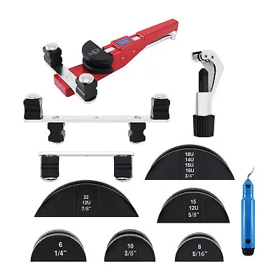 1/4-7/8  Ratcheting Pipe Tube Bender With 7 Dies HVAC Refrigeration Tool Set • $61.99