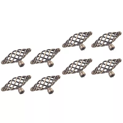 8 Pcs Contorted Bird Cage Creative Drawer Knobs Cabinet Door Handle Mall • £15.55
