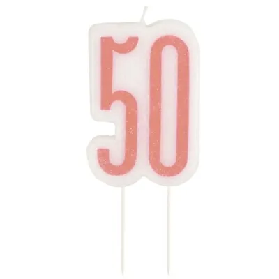 Rose Gold 50th Birthday Party Supplies Tableware Decorations Balloons Banners • £2.55