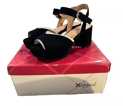 Xappeal Vivi Platform Sandal Style# 105231 Size 6 Color Black Women’s NEW • $44.99