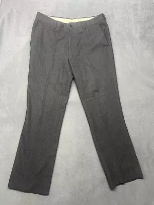 Ralph Lauren Purple Label Wool Cashmere Dress Pants 34R (33.5x29) Charcoal Gray • $169