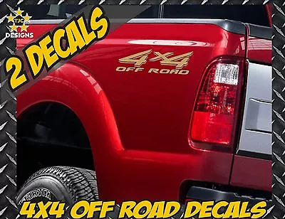 4x4 Truck Bed Decal Set METALLIC GOLD For Ford Super Duty F-250 F-150 Ranger • $12.99