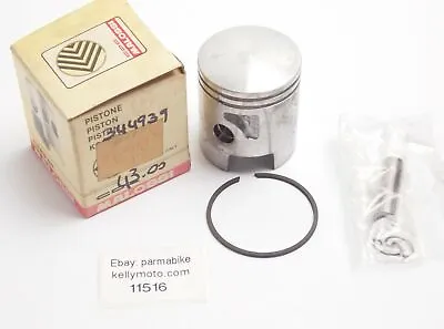 NOS MALOSSI 344939 PISTON+RING+PIN+CLIPS DIAMETER 43 Mm PIAGGIO CIAO/SI/BOXER • $22.95