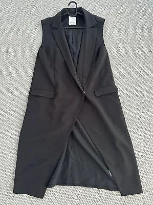 C/MEO COLLECTIVE Long Vest Black Size L • $49.99