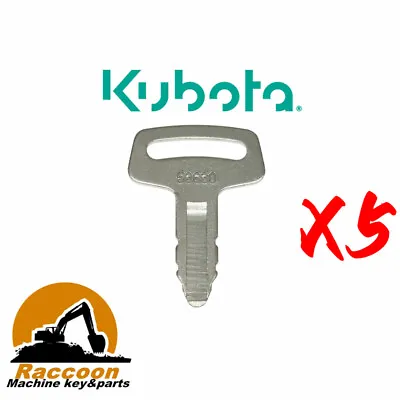 5pcs Kubota Thomas Skid Steer Excavators Loaders Ignition Keys 53630 • $16.50