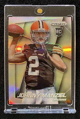 2014 Panini Prizm Johnny Manziel #287 RC Silver Prizms Parallel Browns 🔥📈  • $8.99