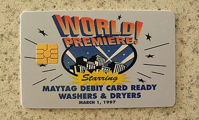 1997 MAYTAG Dealers Advertising World Premiere Debit Ready CardWashersDryers • $7.99