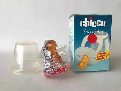 Vintage Chicco Baby Schnuller Succhietto Artsana Regular Pacifier Rubber Cap • $20