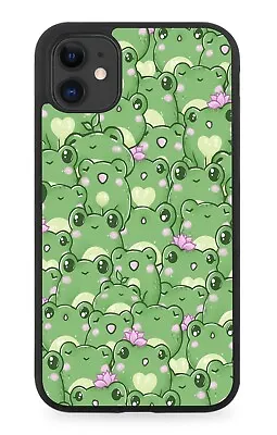 Kawaii Frogs Rubber Phone Case Frog Toad Toads Head Face Faces Anime Japan BG31 • £15.90