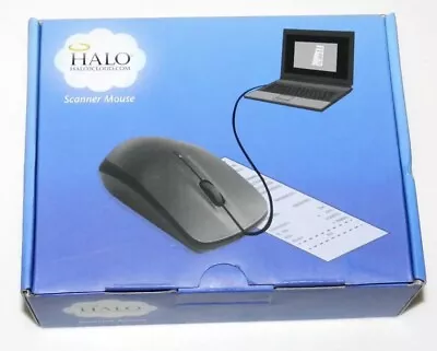 NEW Halo Scanner Mouse In Original Box Black HALO2 CLOUD • $9.99