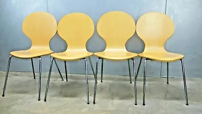 4x Mid Century Danish MOD BENTWOOD Jacobsen ANT Style KID Plywood YOUTH Chairs • $150