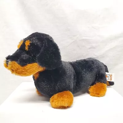 GANZ Dachshund / Weiner Dog Plush 10  Black & Brown Fur • $12.99