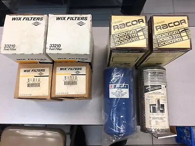 (8) Pcs WIX 33210  51810 / RACOR 2020  DAHL #520  AC PF-911 Fuel / Oil Filter • $120