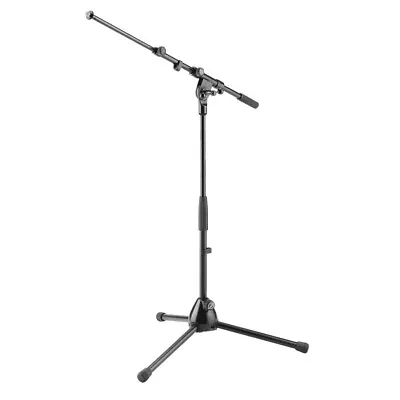 K&M 259 Low Tripod Microphone Stand With Boom For Bass Drum Miking - Black • $98.99