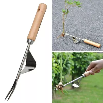 Garden Hand Weeder Tool Weed Dandelion Remover Puller Farmland Manual Digging UK • £5.85