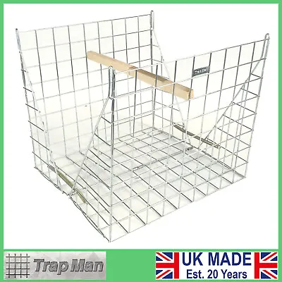 FLAT PACKED CLAM LARSEN TRAP CAGE Magpie Trap Zinc Plated UK Made The TrapMan  • £54.99