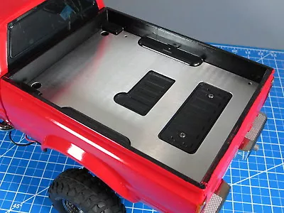 Aluminum Trunk Bed Cargo Cover Plate Tamiya RC Toy 1/10 Toyota Bruiser Hilux • $50.95