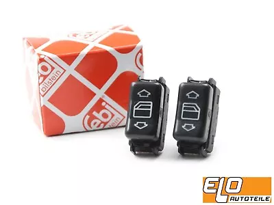 2x Original Febi Window Switch Button Front Mercedes Benz W124 S126 W190 • $21.65