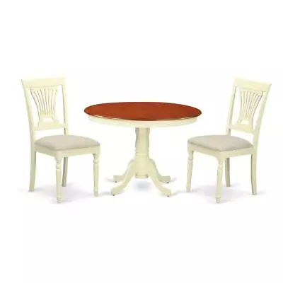 HLPL3-BMK-C 3 Pc Set With A Dining Table And 2Seat Dinette Kitchen Chairs In... • $318.14