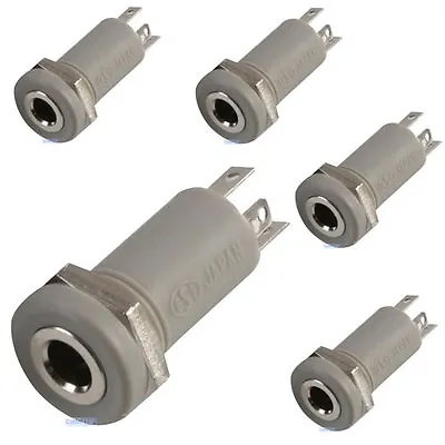 5 X 3.5mm Mini Stereo Jack Chassis 4 POLE 4P Panel Mount Input Socket Connector • £6.95