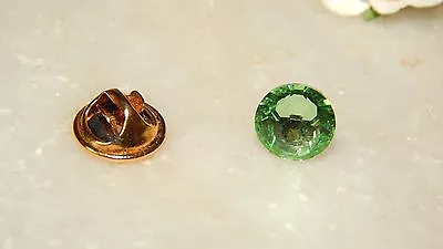 G/P Tie Tack Pin/Cravat/Scarf/Lapel/Modesty Pin & 10mm/12mm Faceted Resin Stones • £1.50