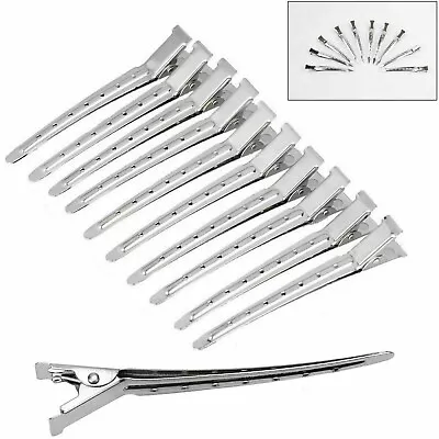 24X Premium Metal Hair Clips For Precise Hair Sectioning With Strong Grip • £3.45