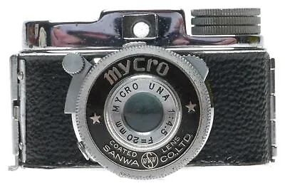 Mycro IIIa Subminiature Film Camera Chrome Black Ona 1:4.5 F=20mm • $249