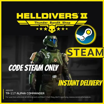HELLDIVERS 2 TR-117 Alpha Commander Outfit / PC Steam - INSTANT DELIVERY • $5.69