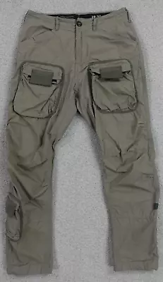 G Star Raw Pants Men’s 30X27 Beige 3D Regular Tapered Cargo Lightweight Tactical • $54.99