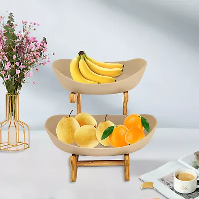 Fruit Basket For Kitchen 2 Tiers Fruit Bowl Storage Rack Organizer Stand NEW • $24.99