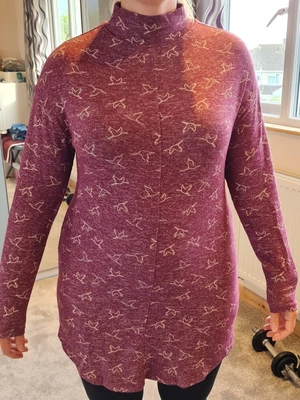 $5.62 • Buy M&S Plum Casual/work Dress Size 10, Marks And Spencer Vgc