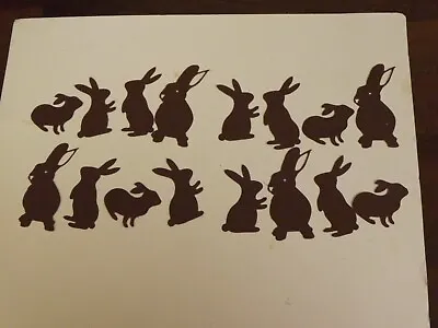 4 Sets Of Die Cuts   Brown Rabbits (ldeal For Easter Cards)   No C157 • £1.25