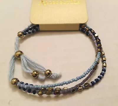 £6 • Buy Accessorize Blue Beaded Bracelet *Brand New*