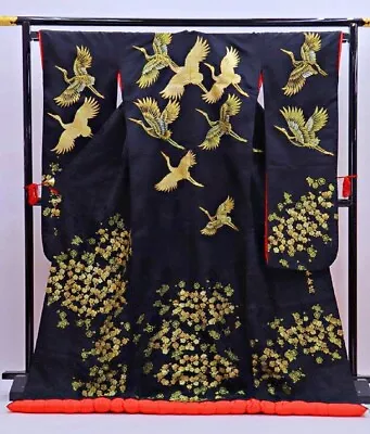 Japanese Kimono Uchikake Wedding Pure Silk Japan 1565 • $450