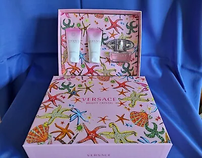 New Versace Bright Crystal Eau De Parfum 50ml Gift Set New In Box • $80