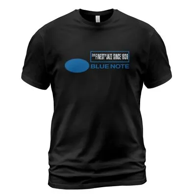 Blue Note Records Logo Men's Black T-shirt Size S To 5XL • $18.99