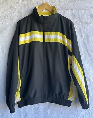 Larose Track Suit Jacket Vintage Jogger Black And Yellow Men’s Size Large Vtg • $37.88