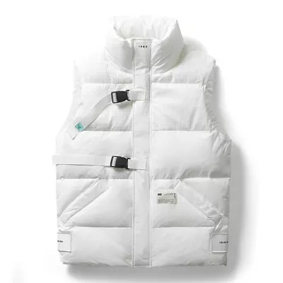 Men Winter White Duck Down Vest Sleeveless Thicken Warm Jacket Stand Collar Coat • $56.79