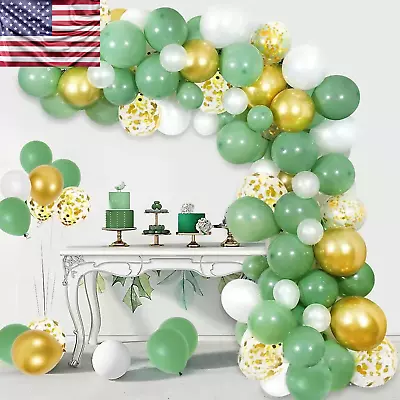$12.08 • Buy Balloon Garland Arch Kit Olive Green Gold Wedding Decorations Birthday Party $