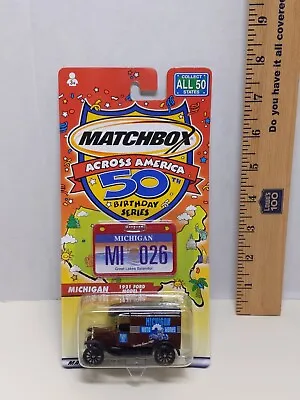 Matchbox Diecast Car Across America 50th Birthday Michigan 1921 Ford Model T  • $6.74